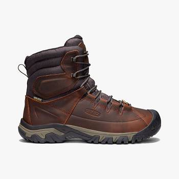 KEEN Targhee Vysoke Lace Waterproof - Hnede Turistické Topánky Panske, K0011SK